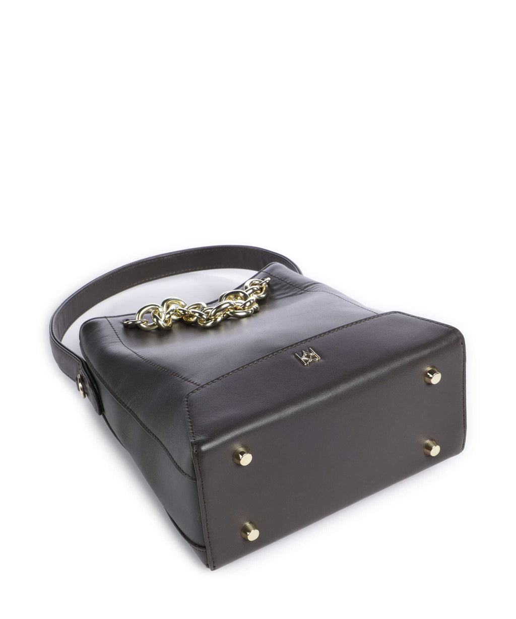 Kazar Poly Handbag dark brown