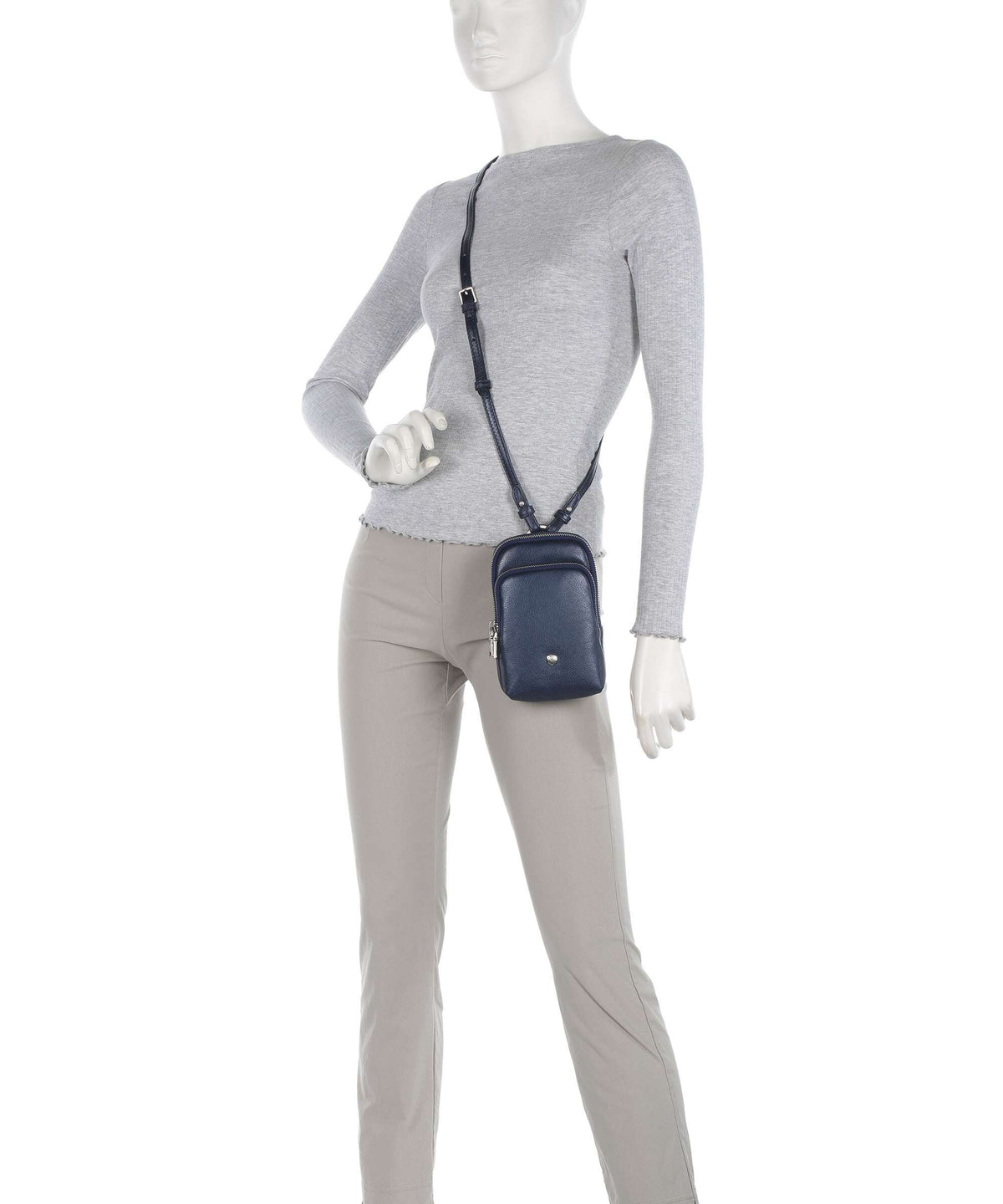 Jekyll & Hide Paris Phone bag metallic indigo