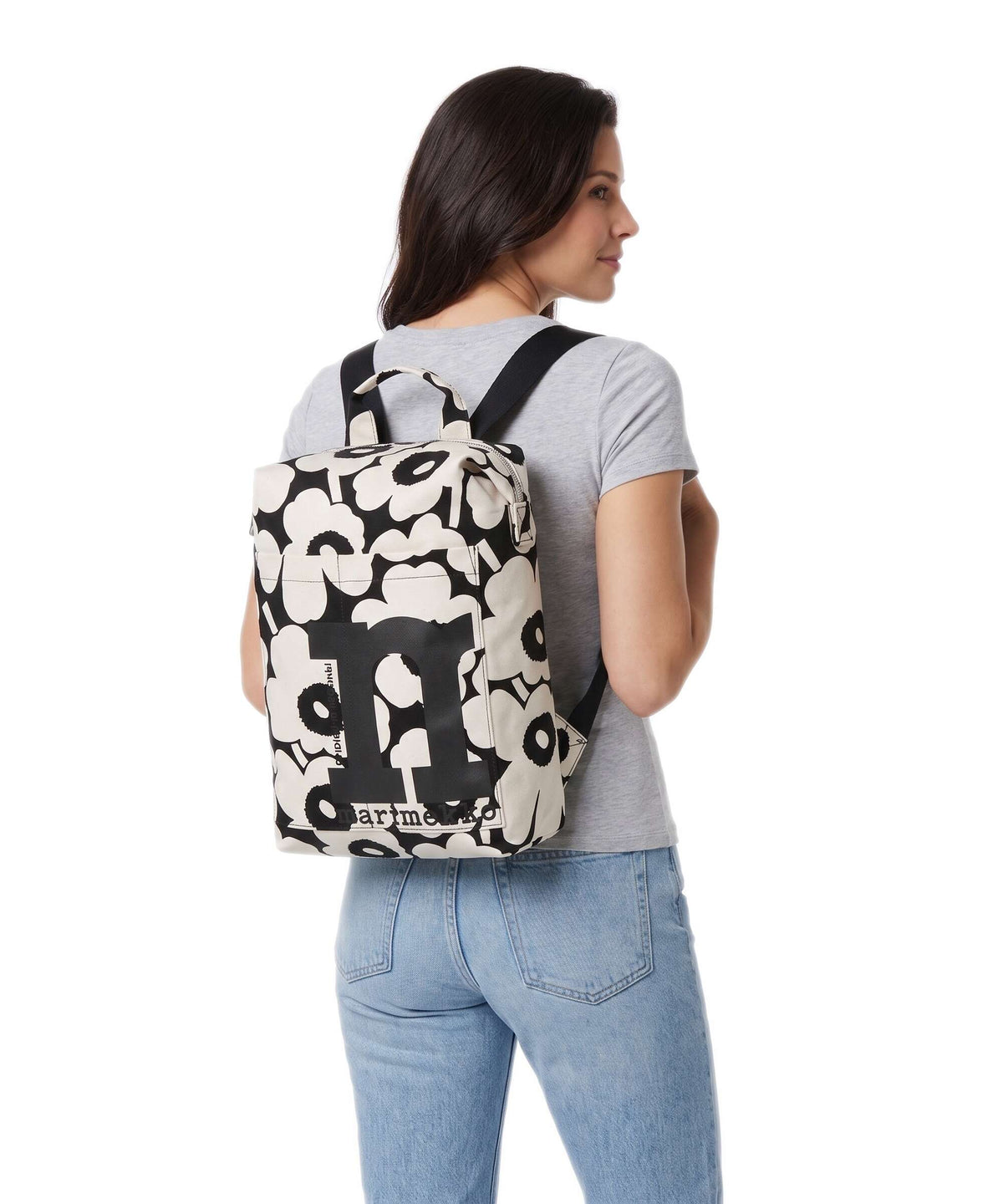 Marimekko Mono Unikko Backpack cotton/black