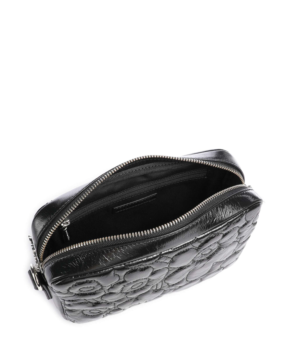 Marimekko Gratha Soft Unikko Crossbody bag shiny black