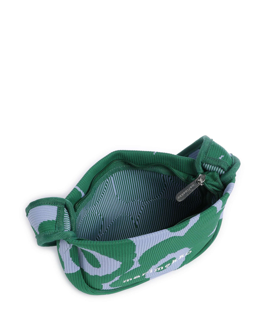 Marimekko Knitted Unikko Shoulder bag dark green/blue