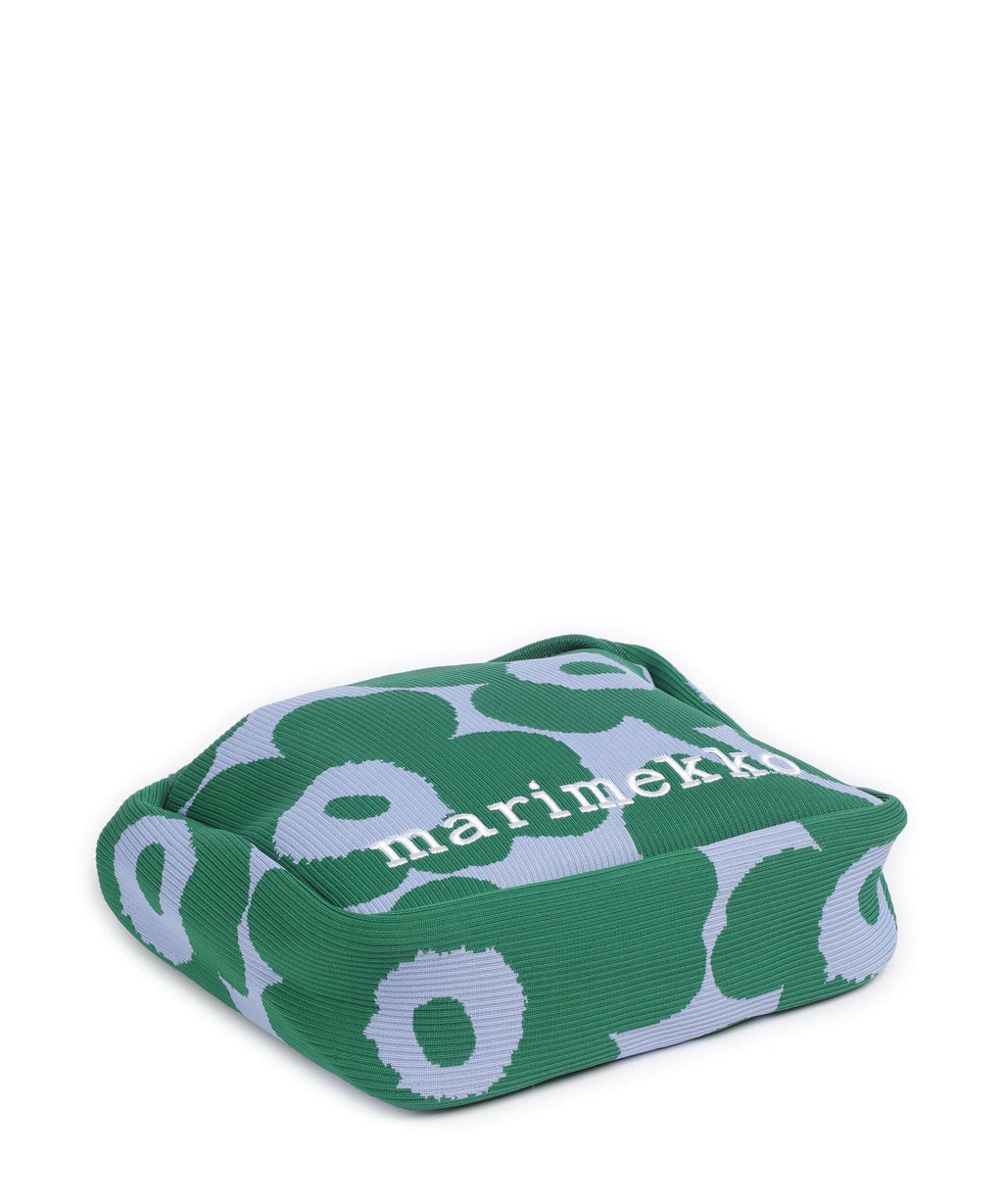 Marimekko Knitted Unikko Shoulder bag dark green/blue