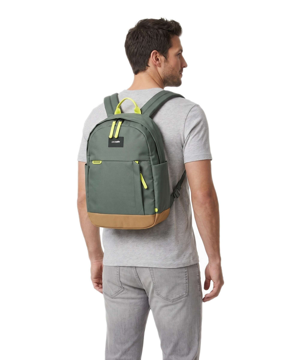 Pacsafe Go 15 Backpack spruce green