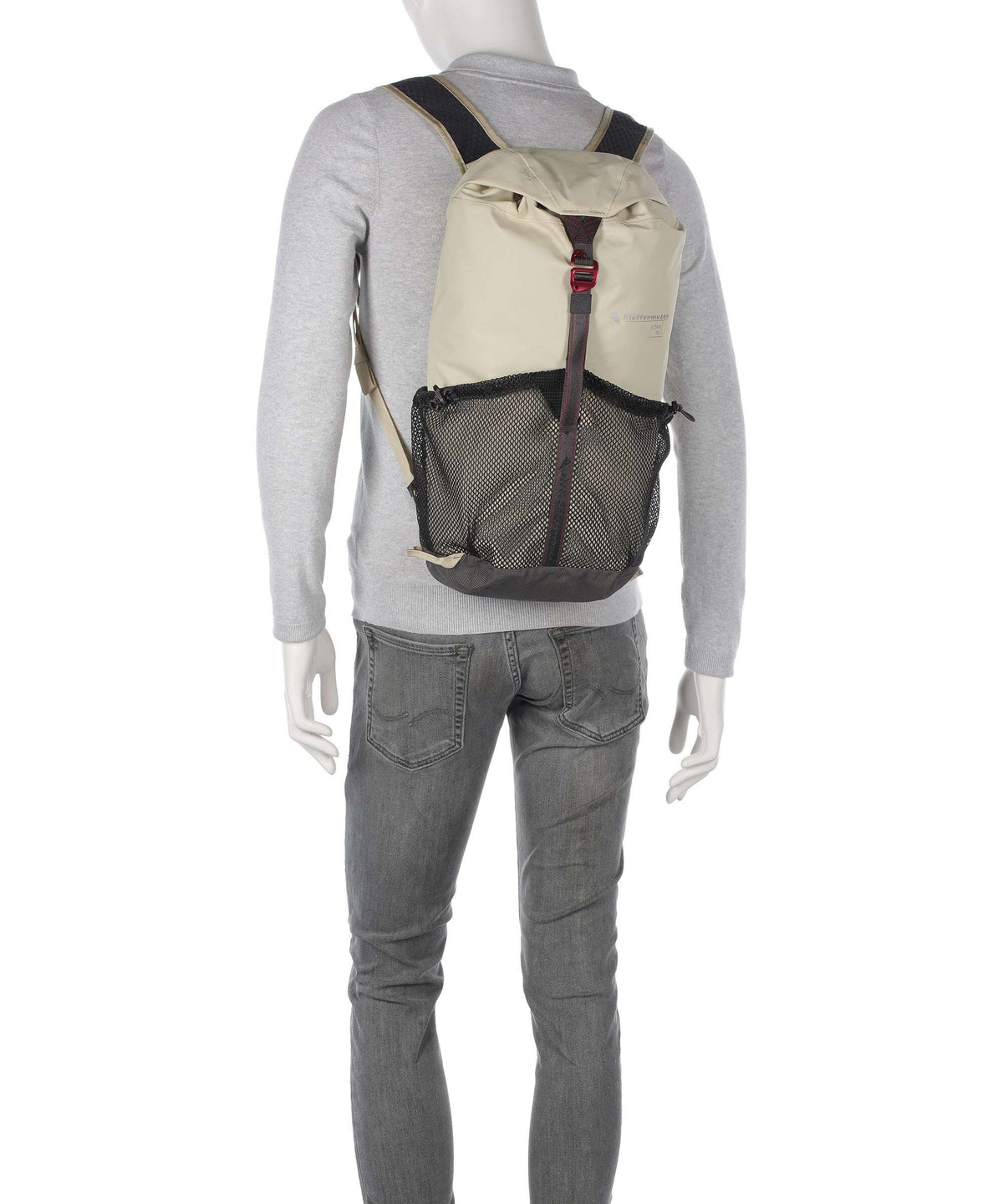 Klättermusen Fjörm 18 Trekking backpack silver creme