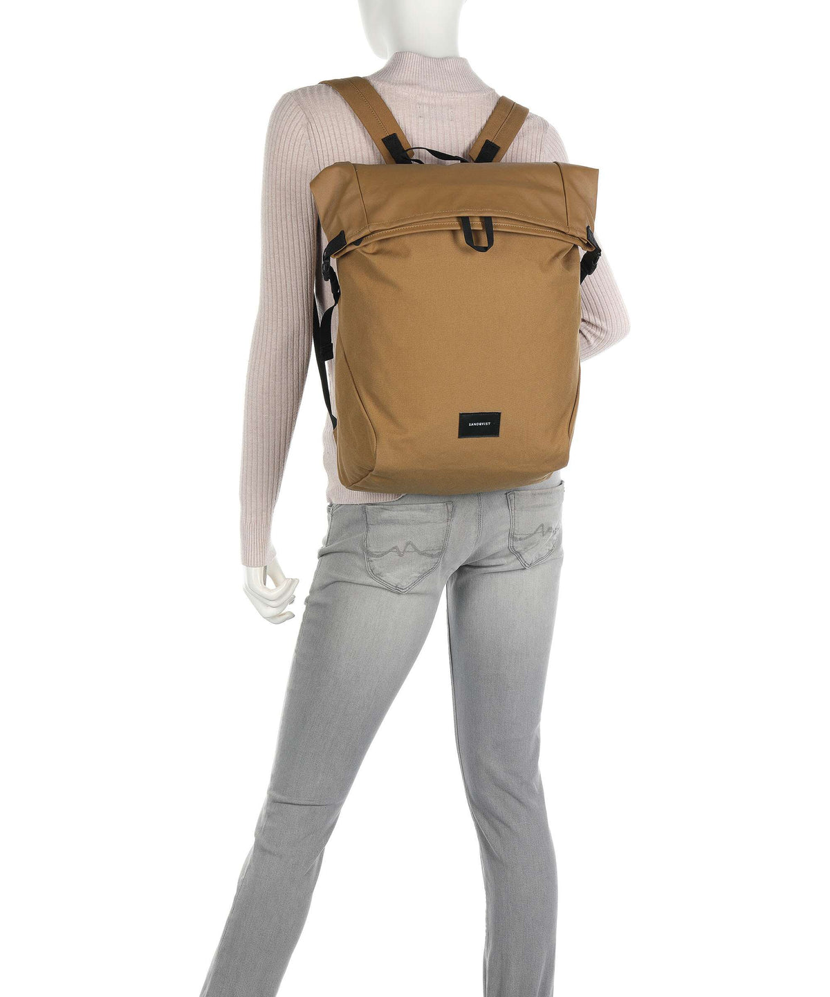 Sandqvist Ground Alfred Rolltop backpack fossil