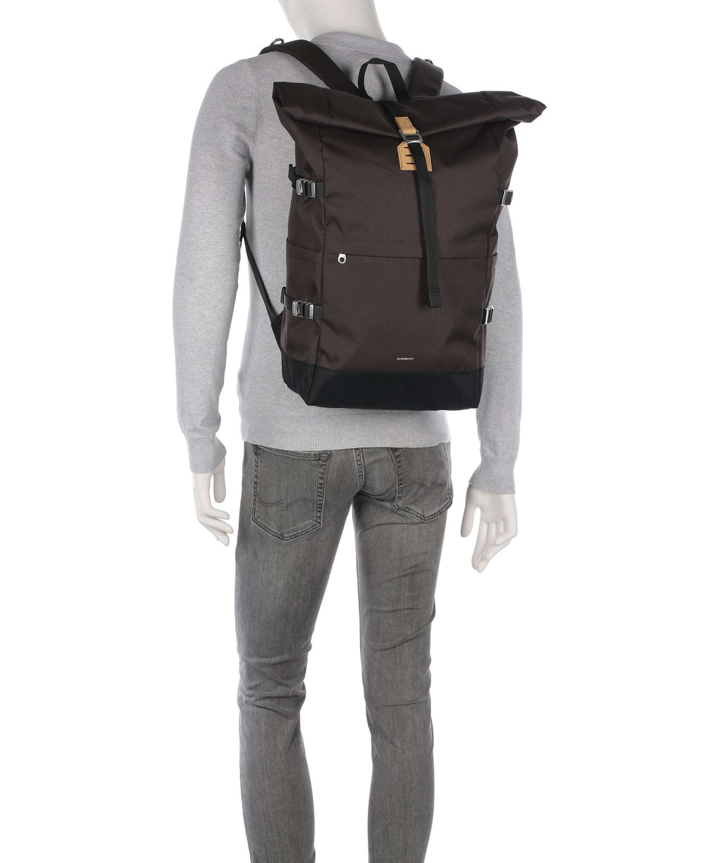Sandqvist Icon L Rolltop backpack brown