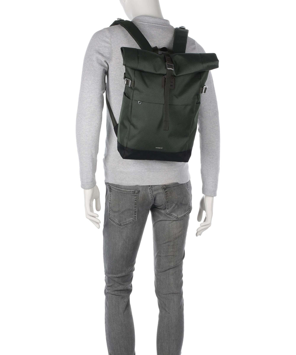Sandqvist Icon M Rolltop backpack multicolour/dark