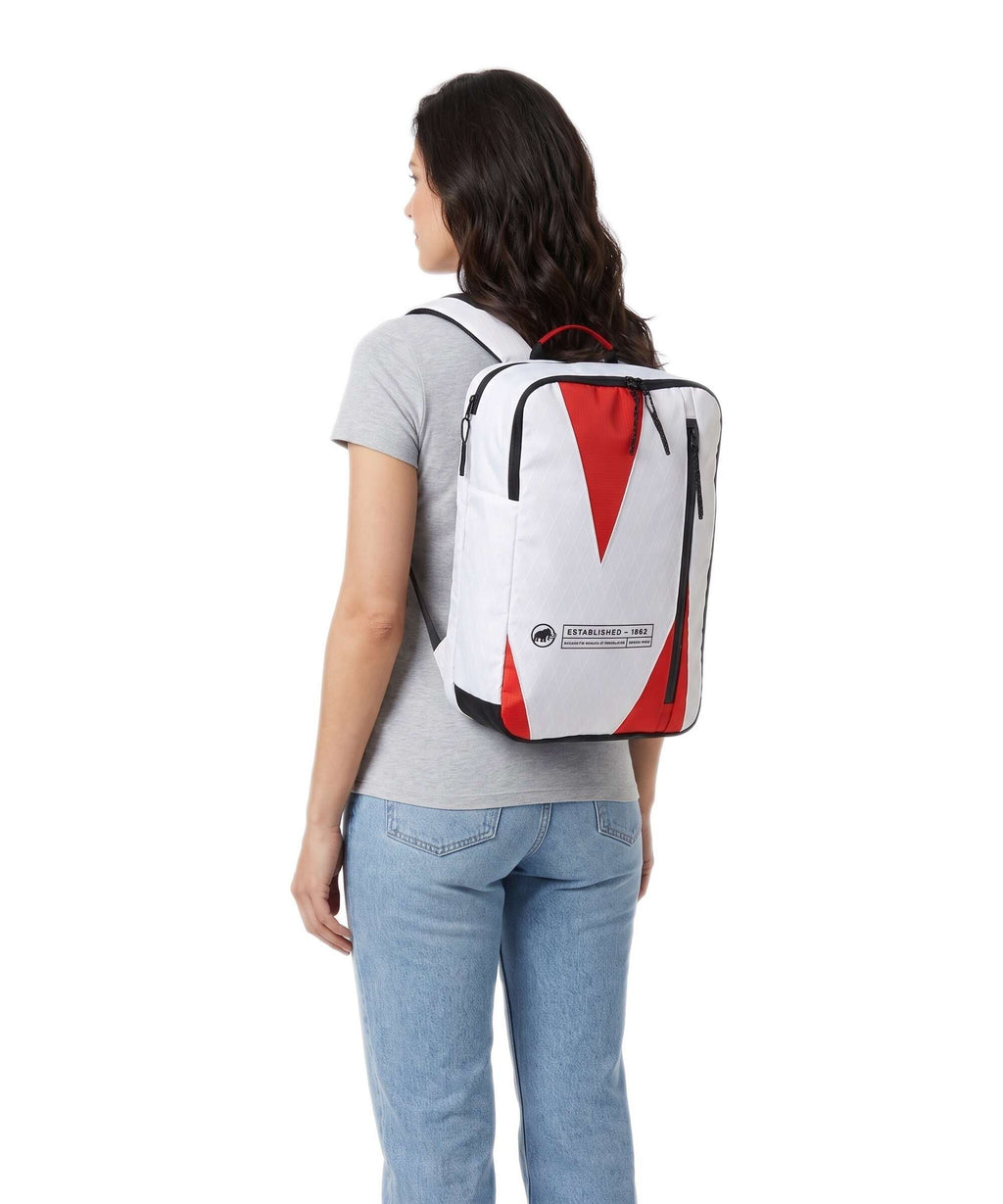 Mammut Seon Alpine Transporter 25 Laptop backpack white/mammut red