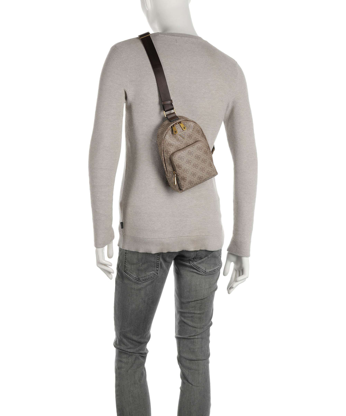 Guess Milano Eco Sling bag beige/brown