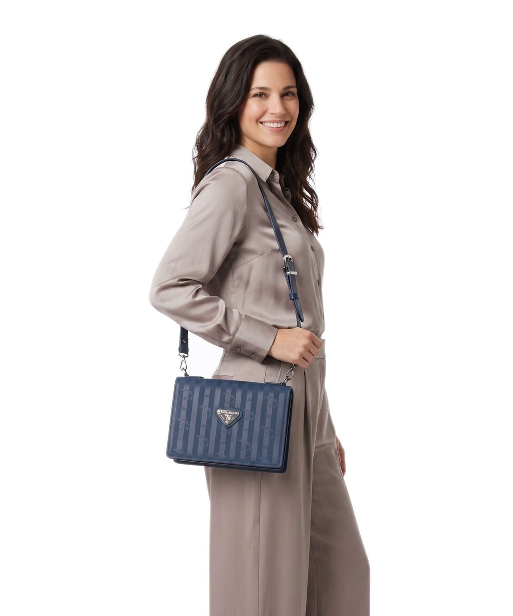Maison Mollerus Vinerus Melide Crossbody bag deep blau