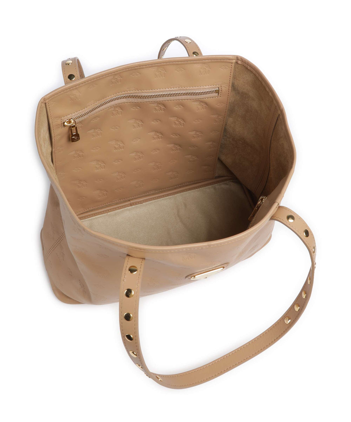 Maison Mollerus Stampato Winterthur Tote bag cappuccino
