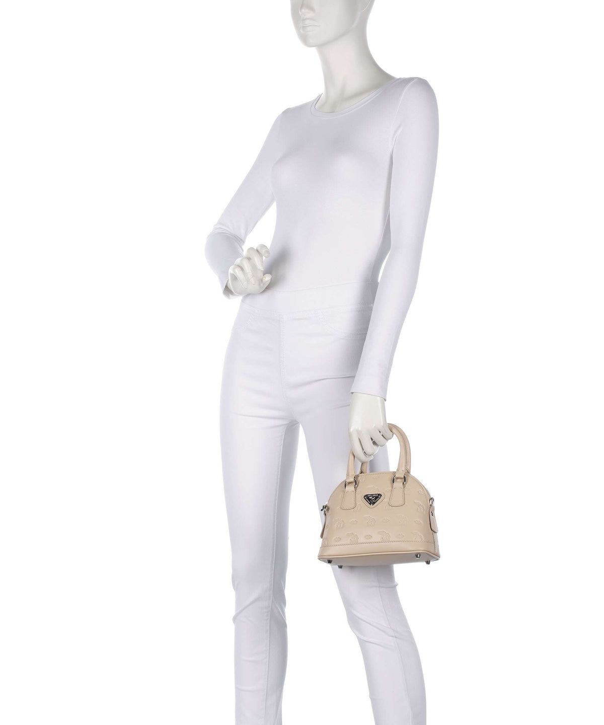 Maison Mollerus Stampato Oetwil Handbag vanilla beige