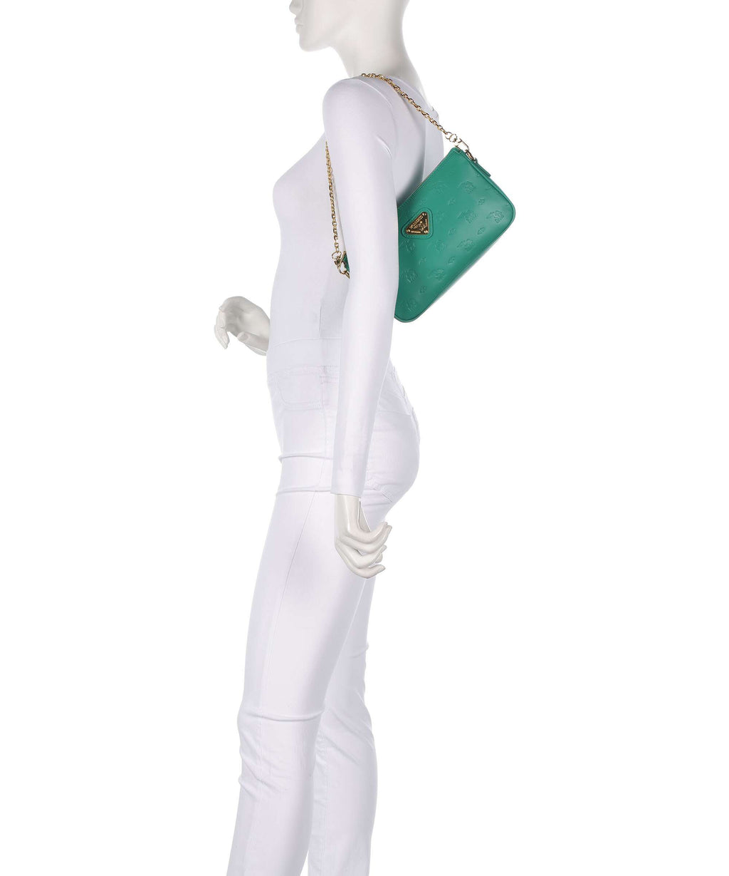 Maison Mollerus Stampato Zell Shoulder bag mint grün