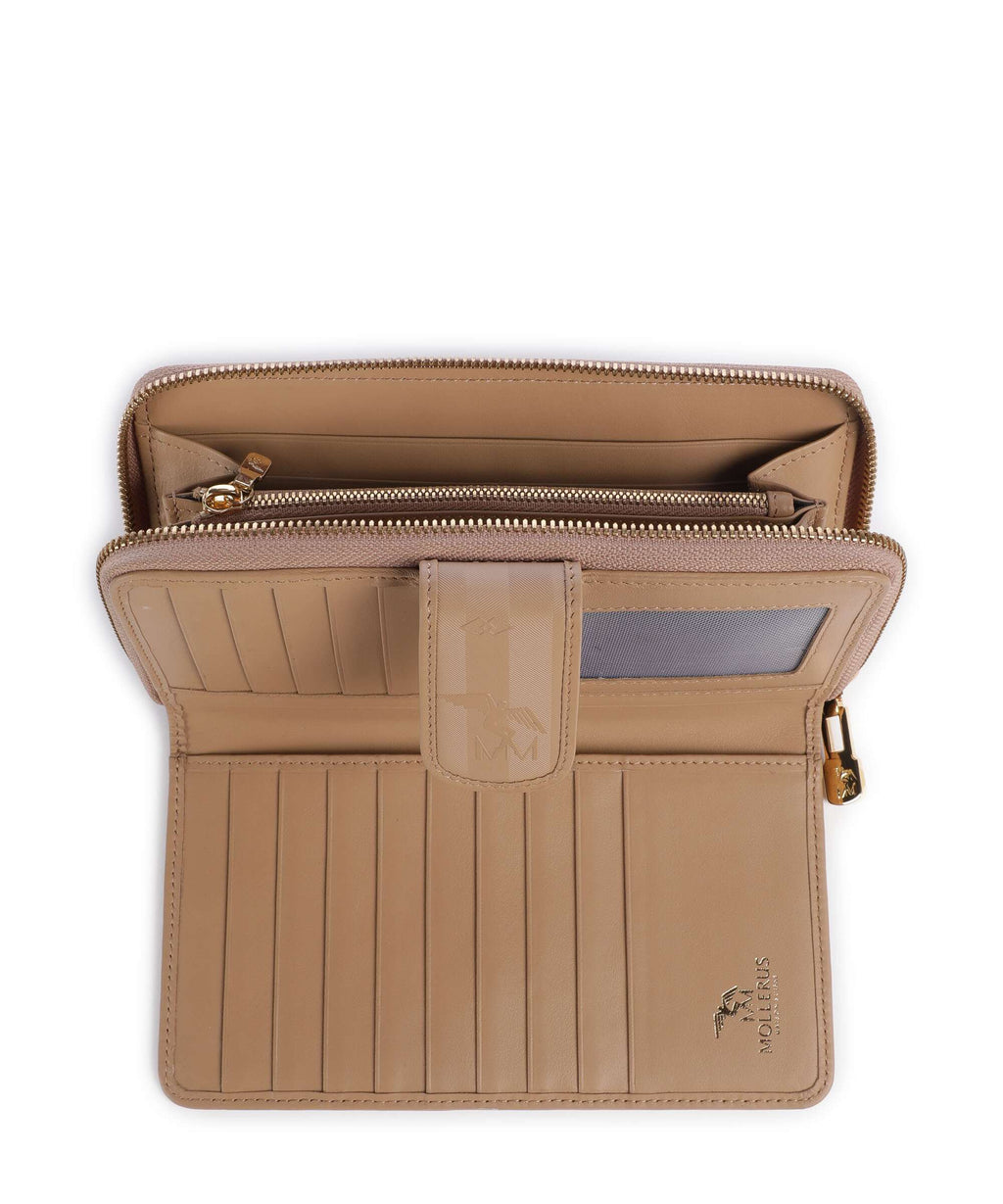 Maison Mollerus Vinerus Matterhorn Wallet cappuccino beige