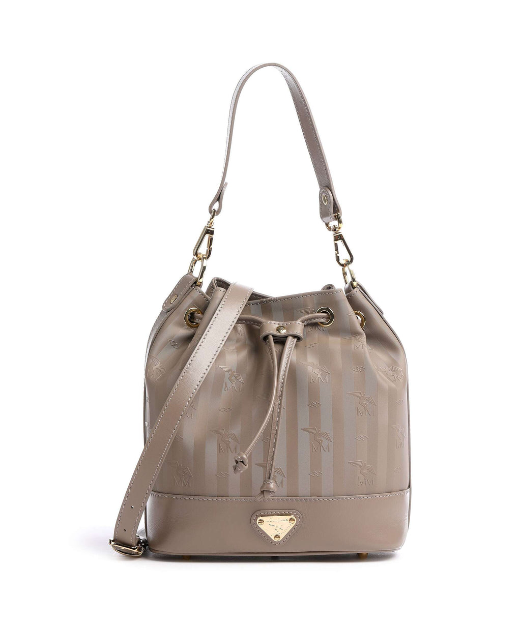 Maison Mollerus Vinerus Sion Bucket bag taupe