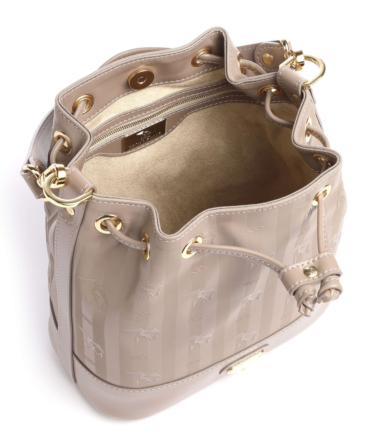 Maison Mollerus Vinerus Sion Bucket bag taupe