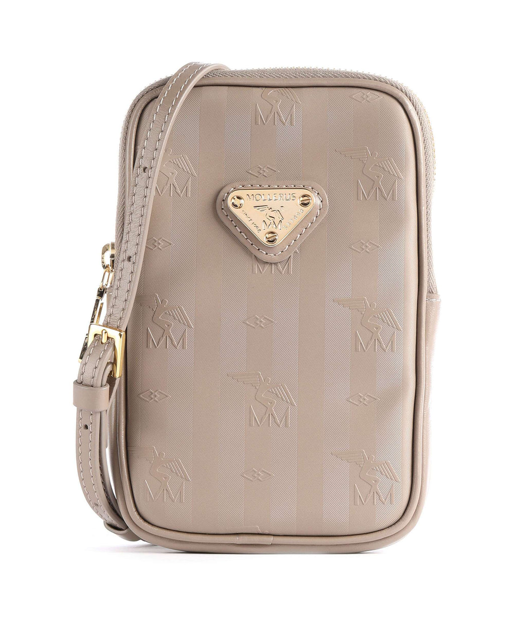 Maison Mollerus Vinerus Wildhorn Phone bag taupe