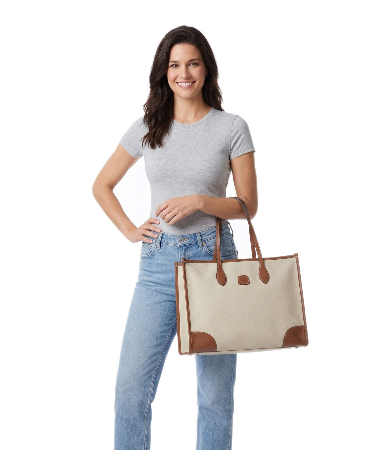Brics Firenze Tote bag cream