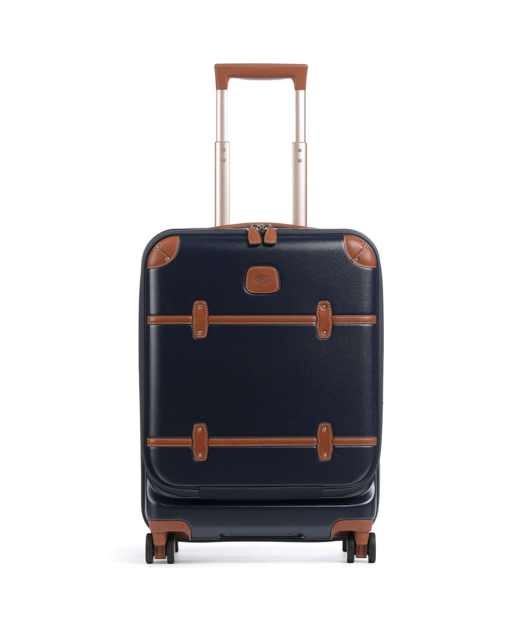 Brics Bellagio Spinner (4 wheels) blue/tan