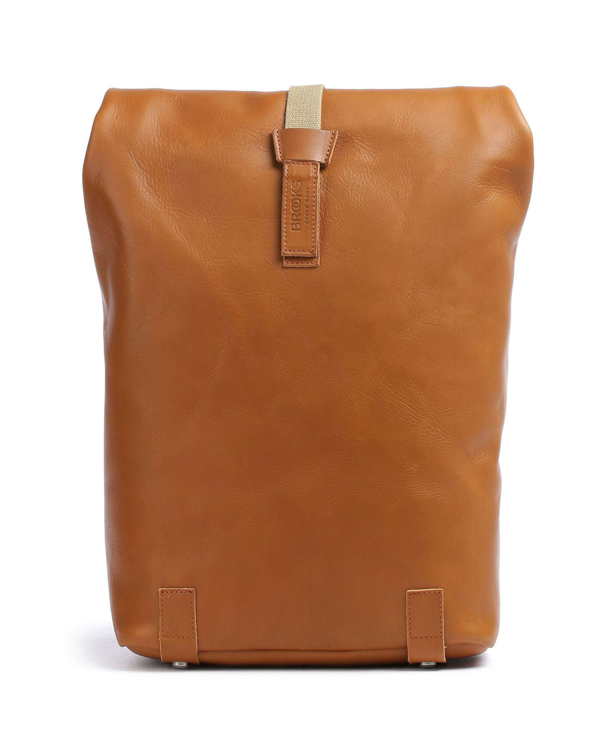Brooks England Pickwick Leather Small Rolltop backpack cognac