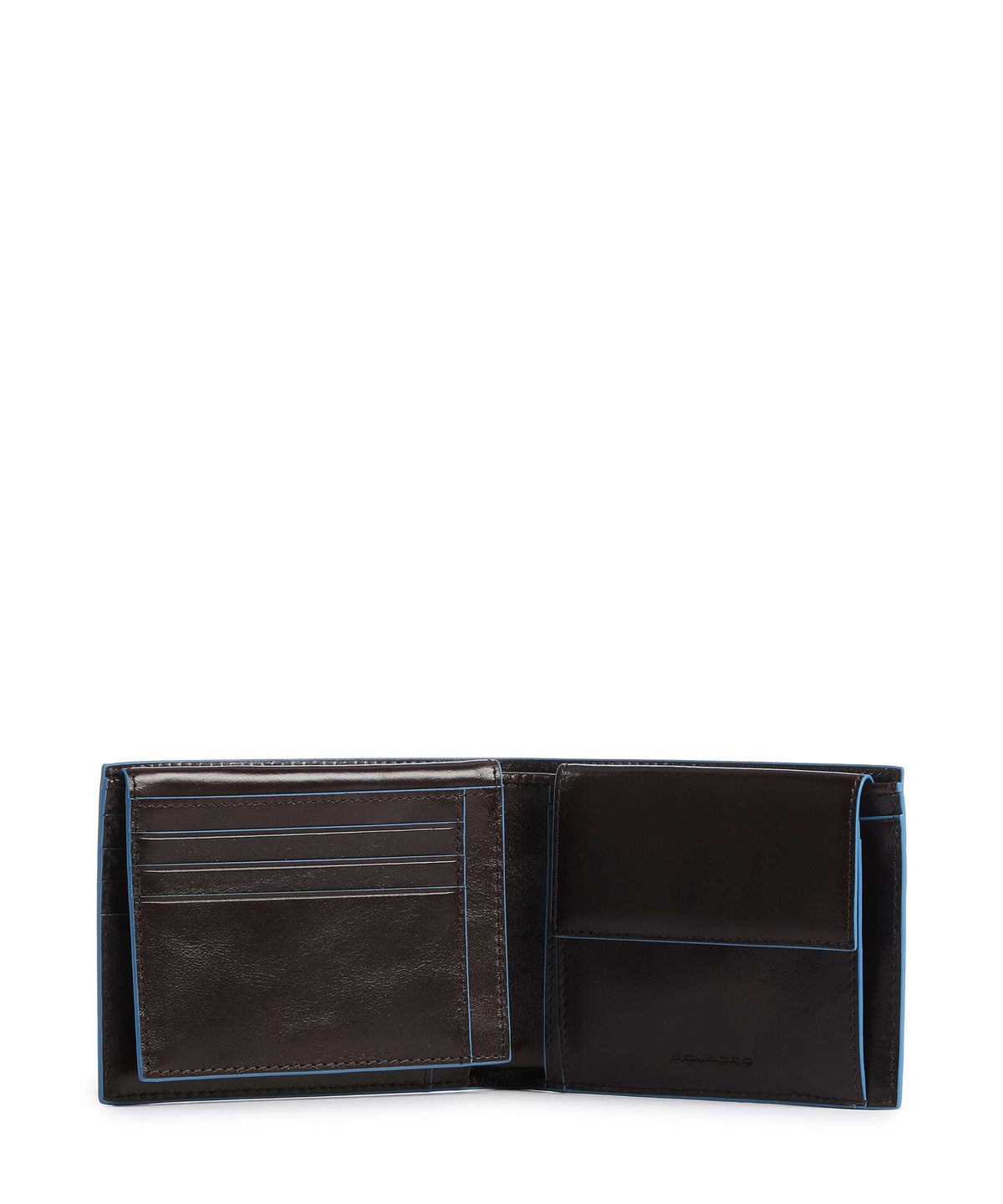 Piquadro Blue Square Wallet mahogany