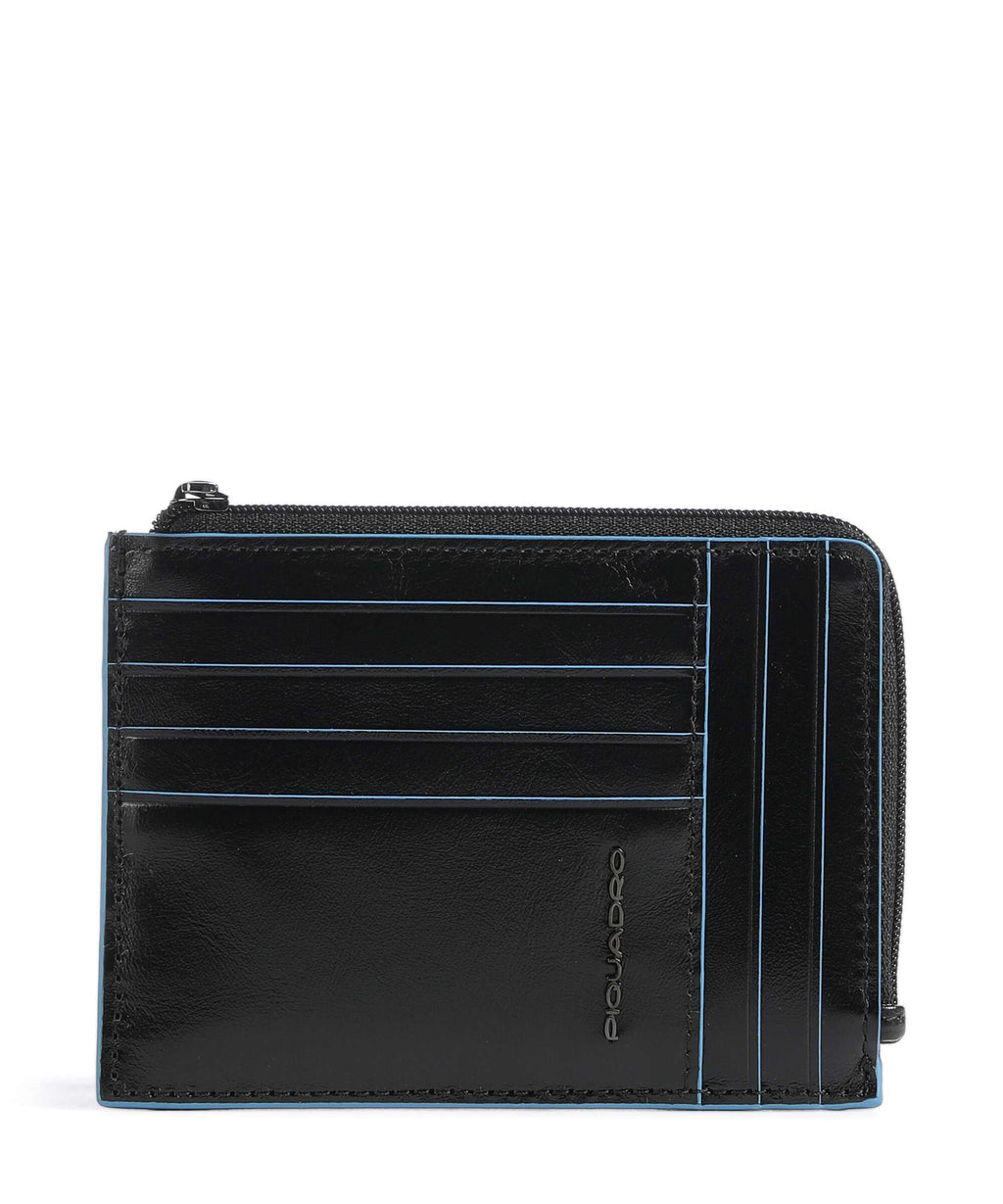Piquadro Blue Square Credit card holder black