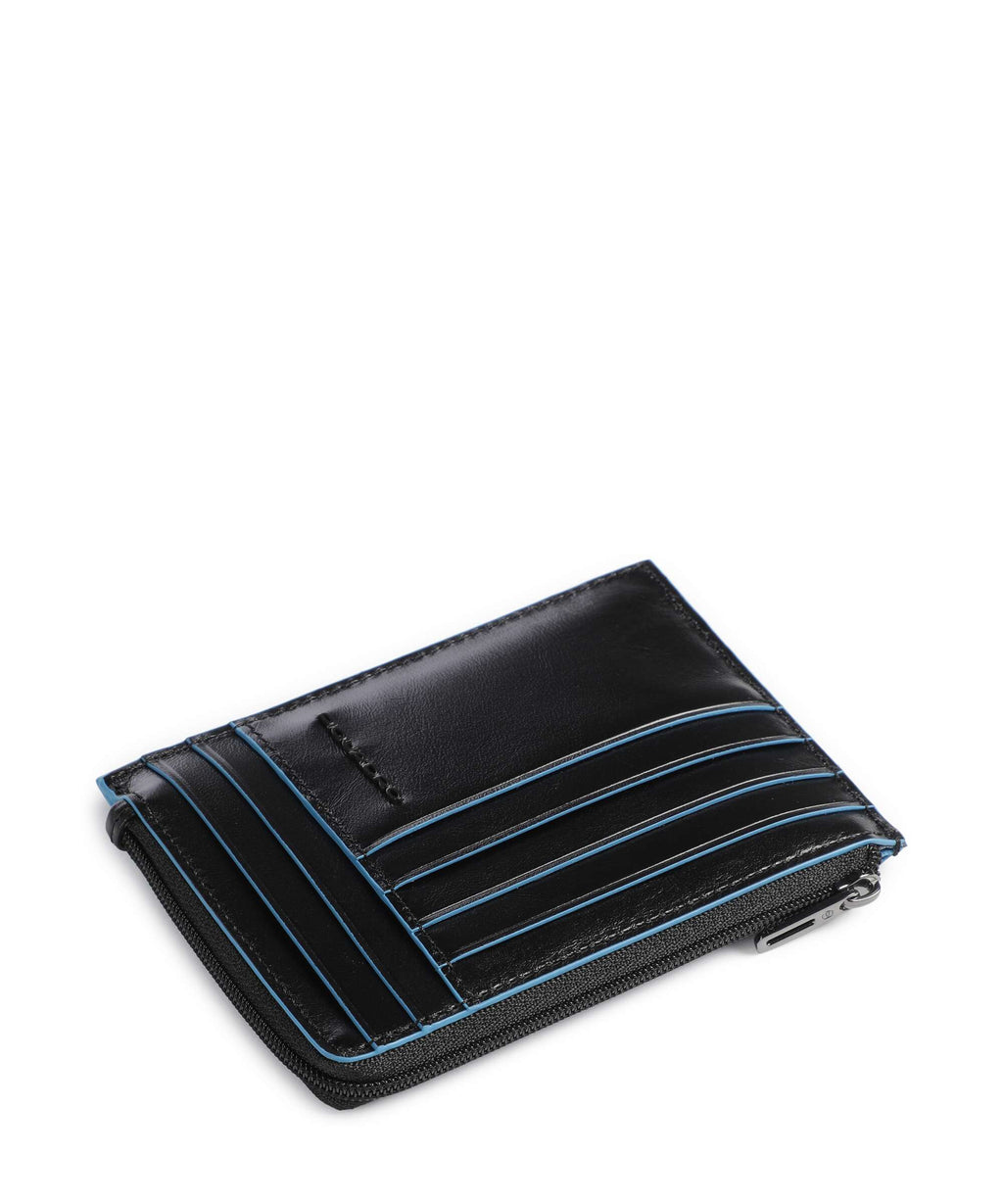 Piquadro Blue Square Credit card holder black
