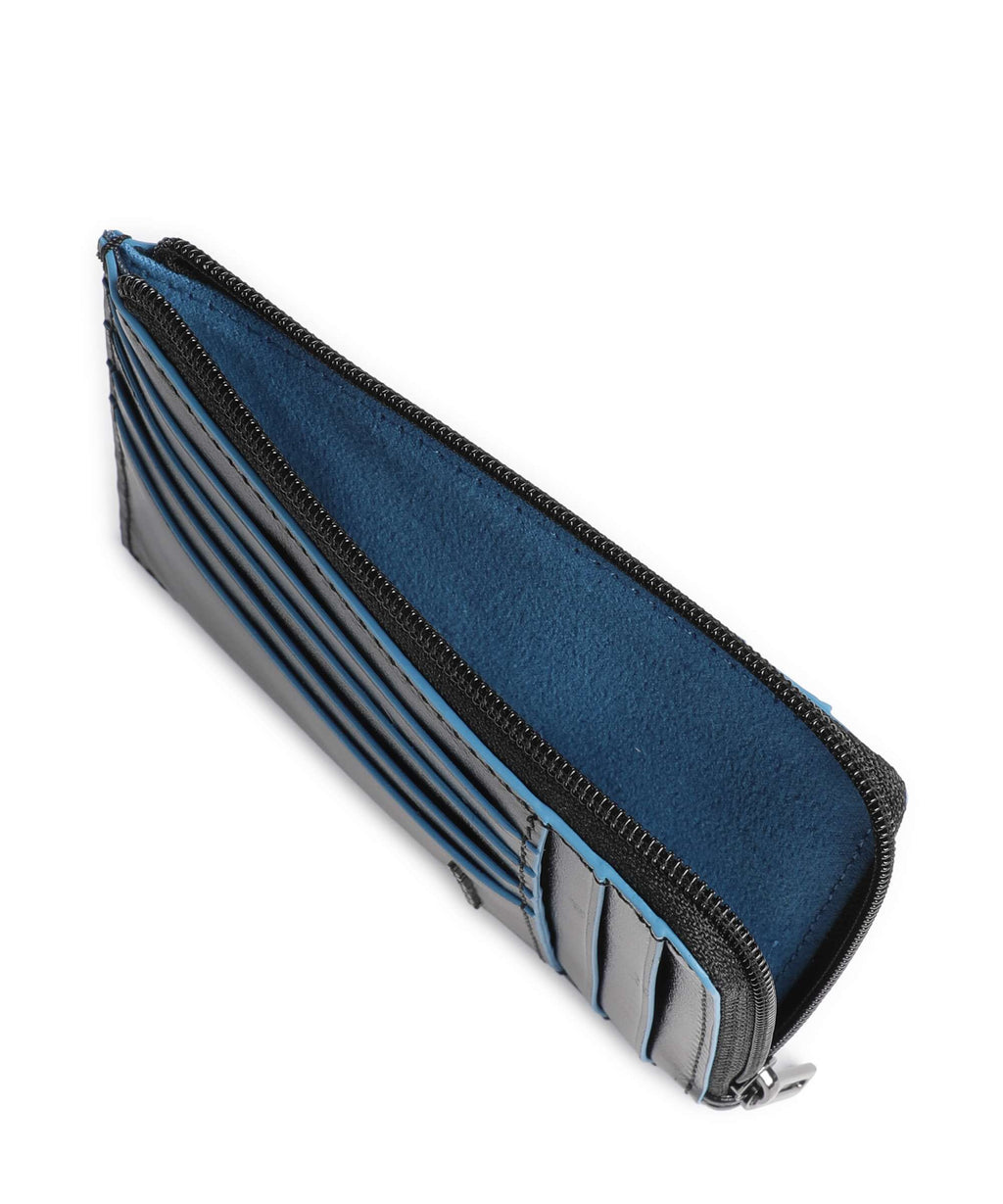 Piquadro Blue Square Credit card holder black