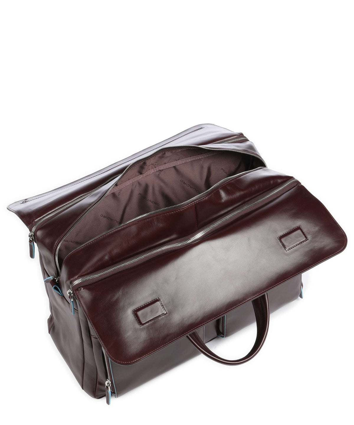 Piquadro Blue Square Weekend bag mahogany