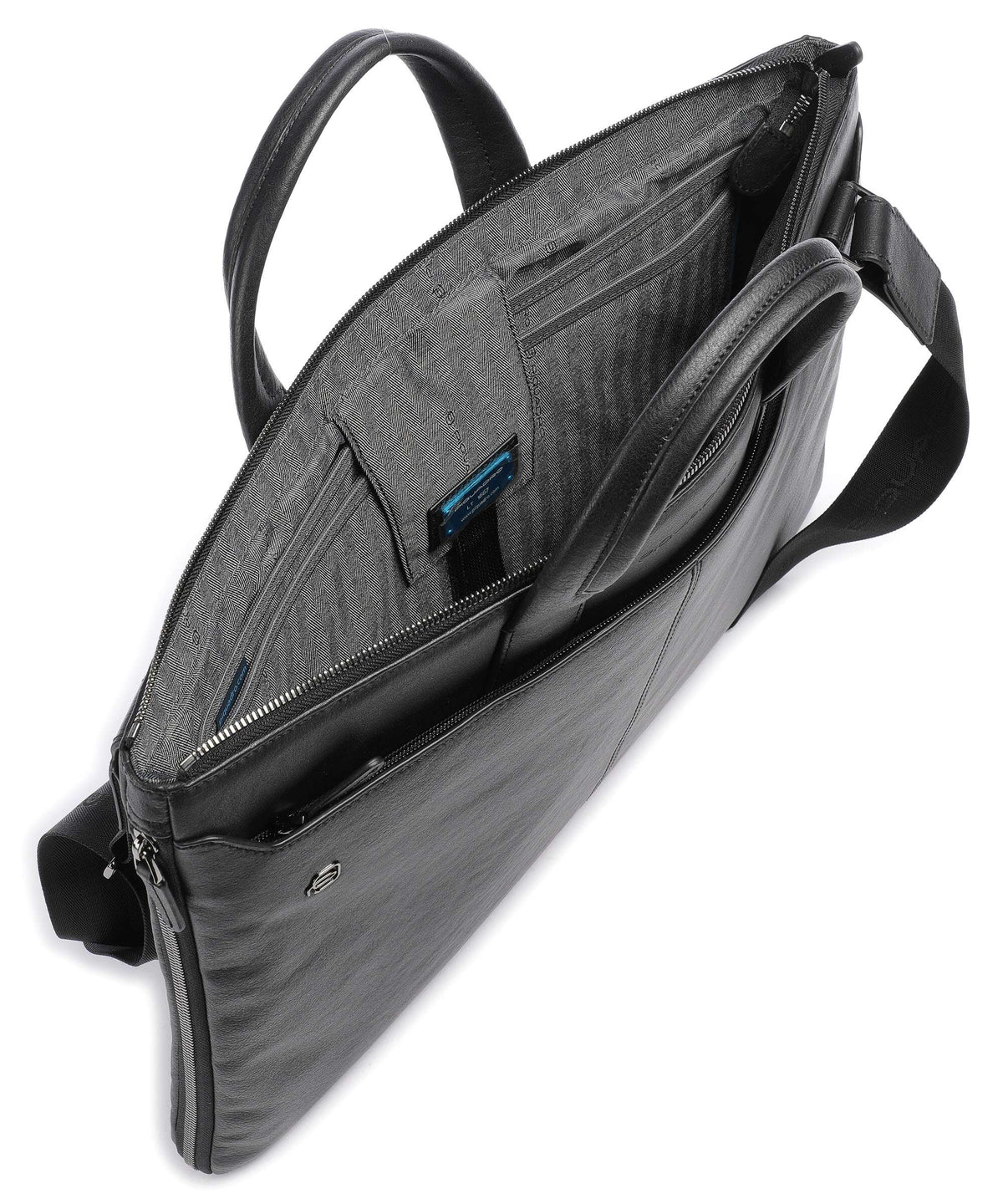 Piquadro Black Square Briefcase black