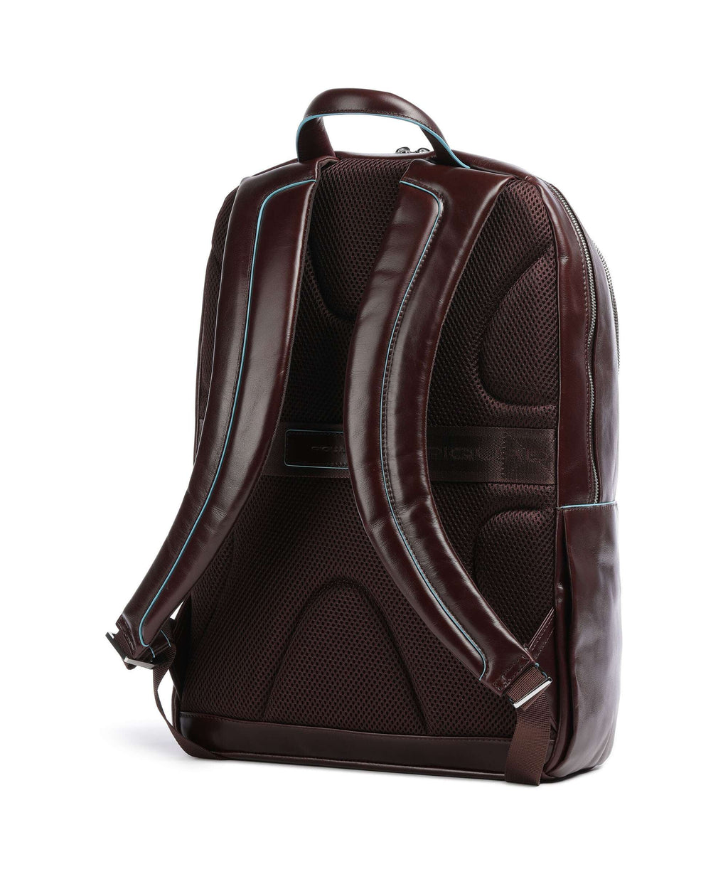 Piquadro Blue Square Laptop backpack mahogany