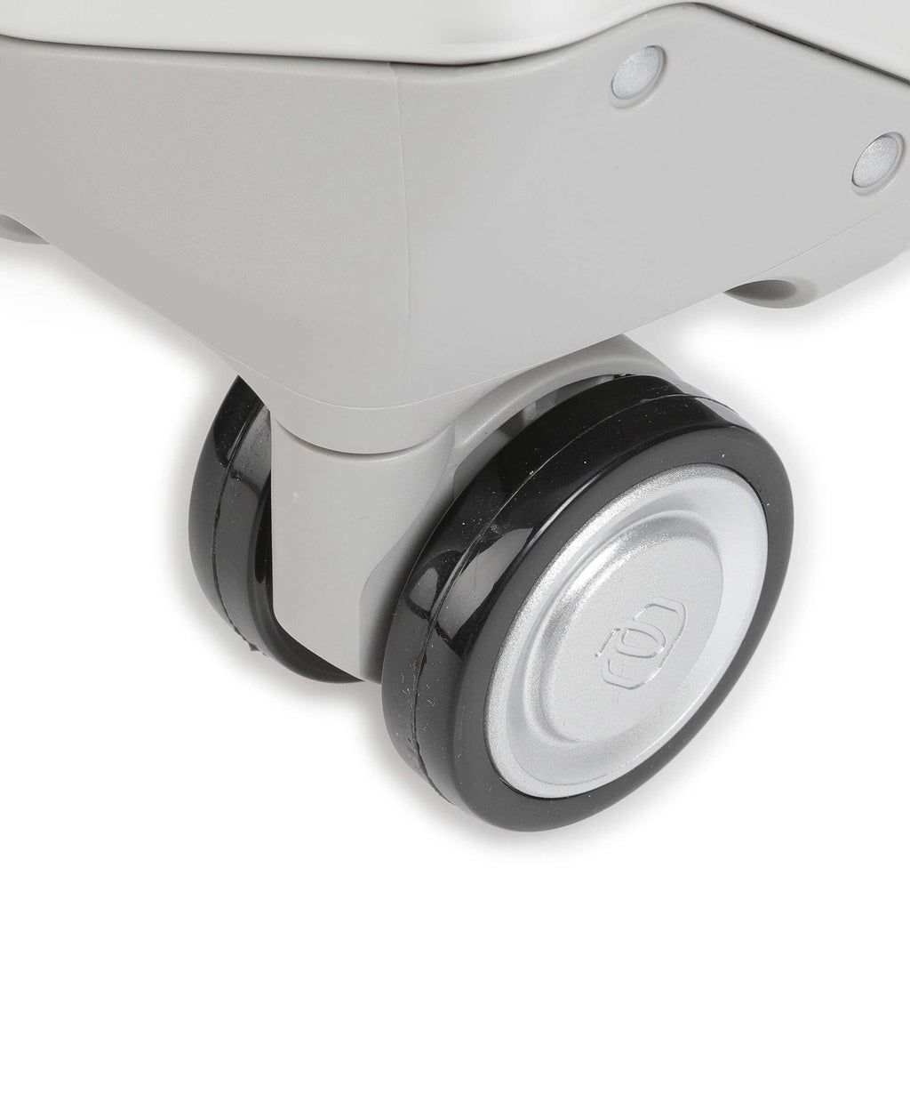 Piquadro Alu Spinner (4 wheels) grey/hide