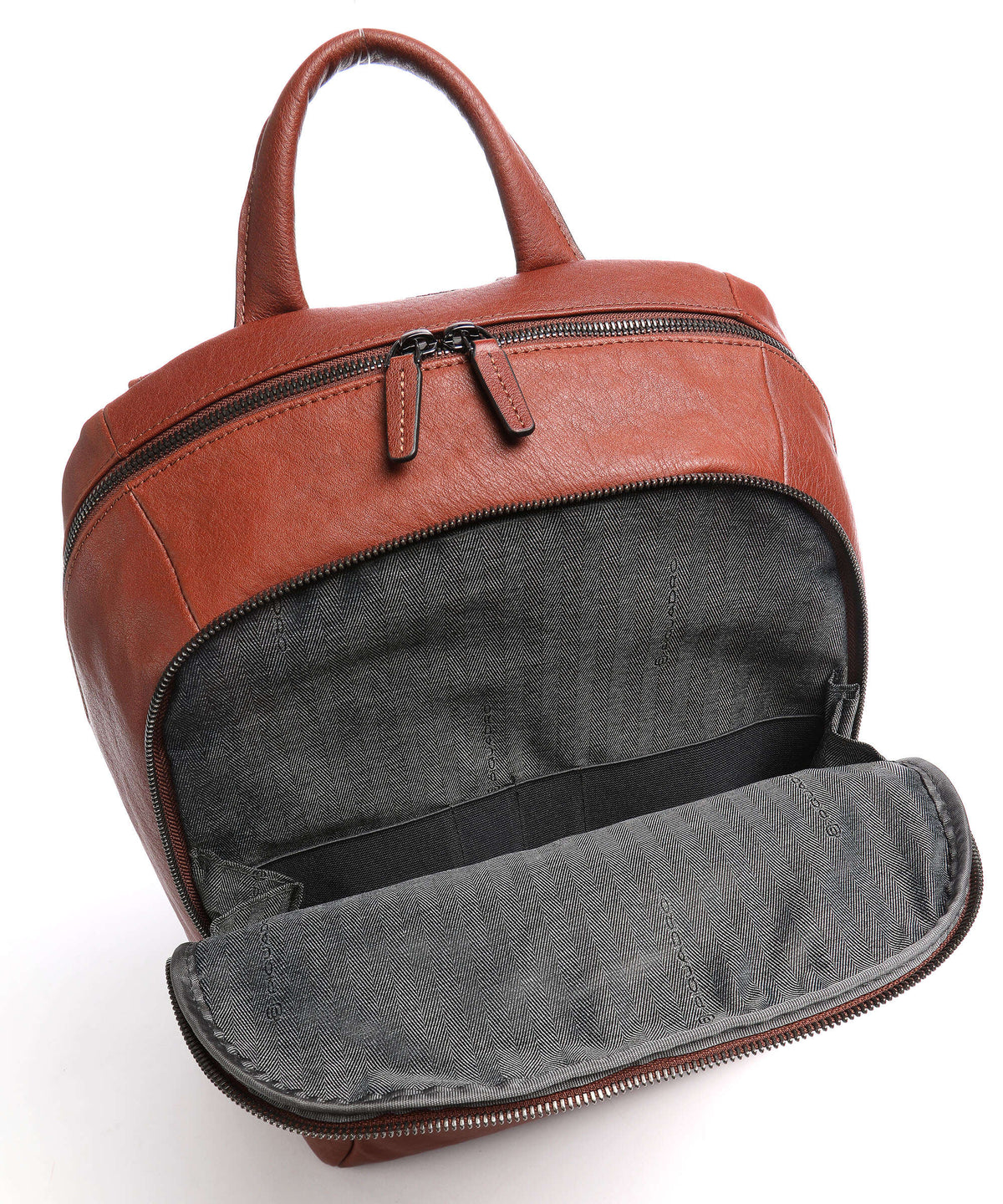 Piquadro Black Square Laptop backpack tobacco