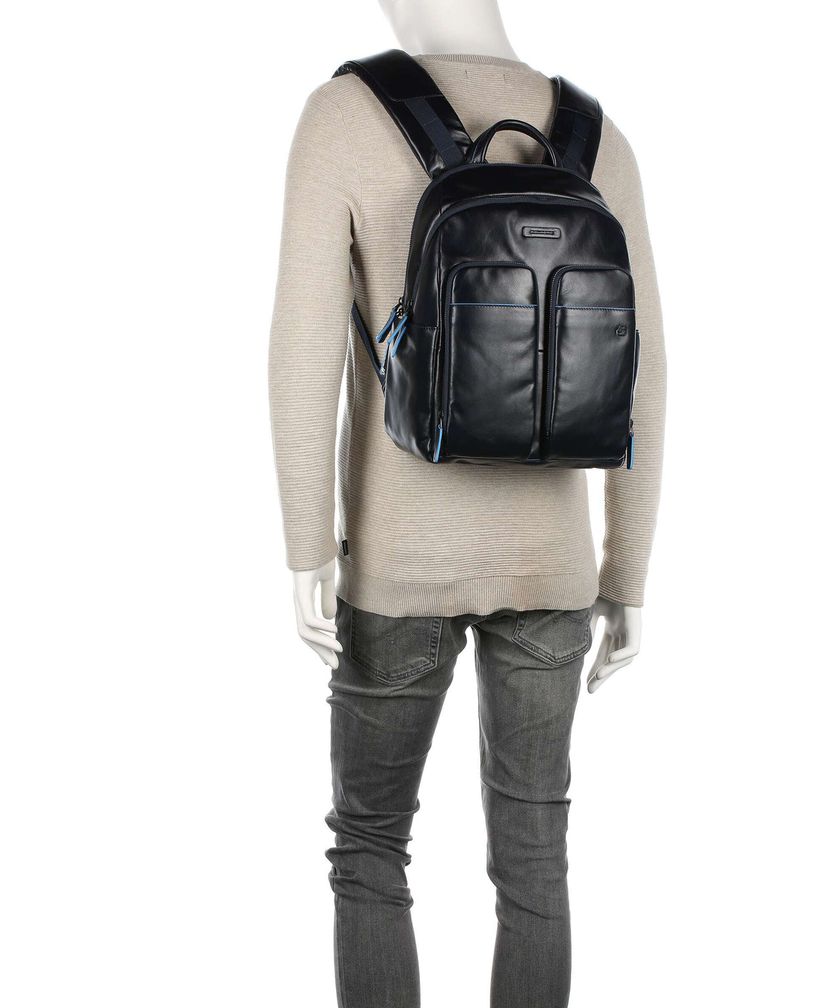 Piquadro Blue Square Revamp Laptop backpack blue