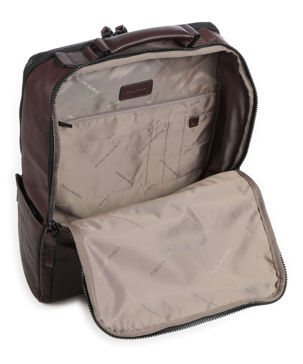 Piquadro Harper Laptop backpack testa di moro