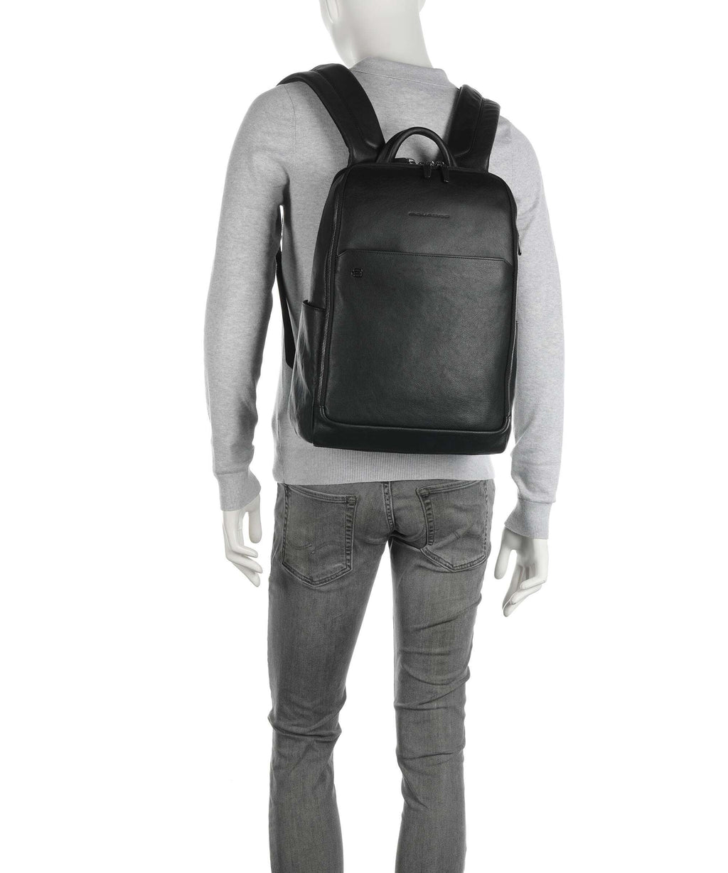 Piquadro Black Square Backpack nero