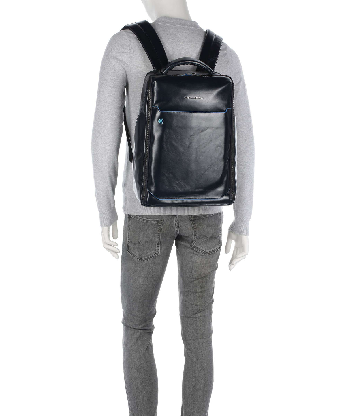 Piquadro Blue Square Backpack blu notte