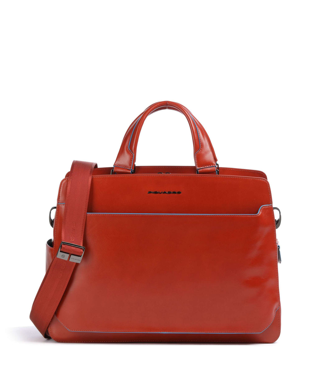 Piquadro Blue Square Briefcase tabacco