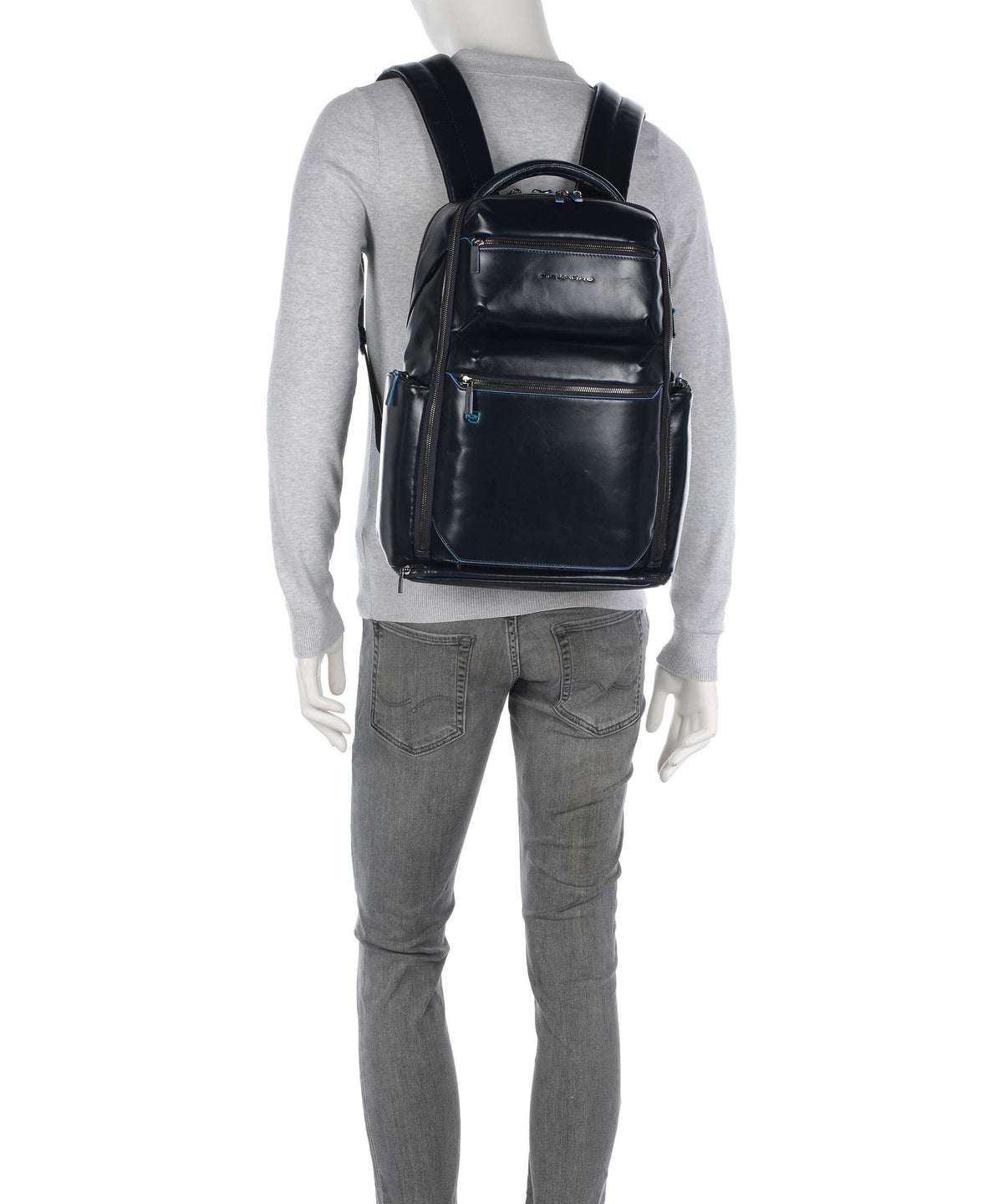 Piquadro Blue Square Backpack blu notte