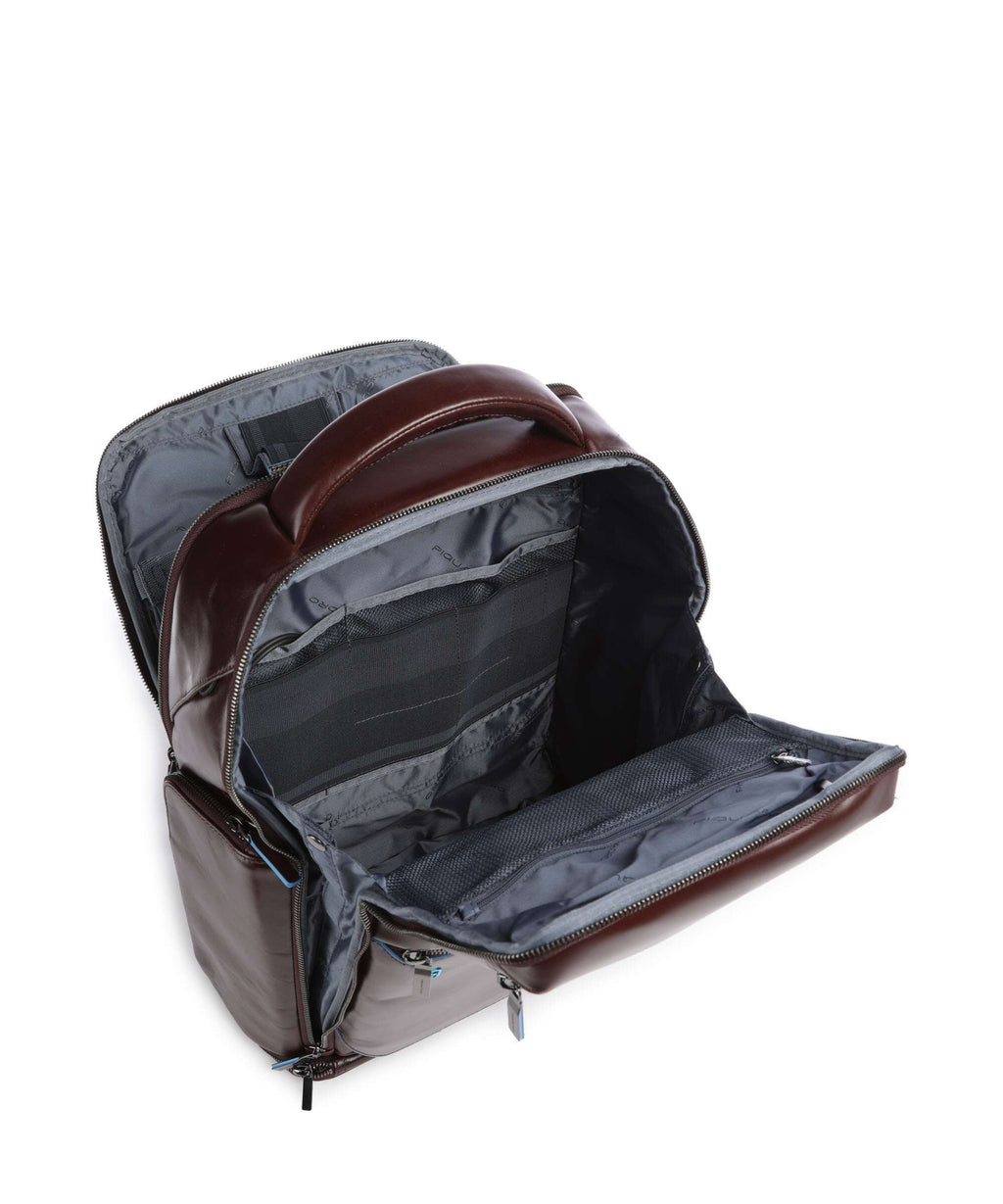 Piquadro Blue Square Backpack mogano