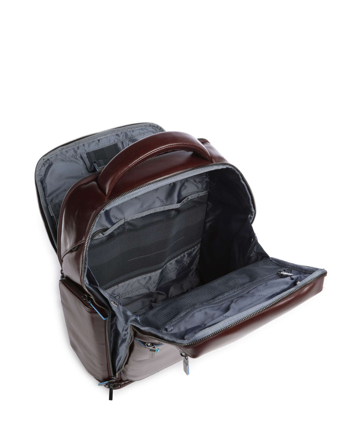 Piquadro Blue Square Backpack mogano