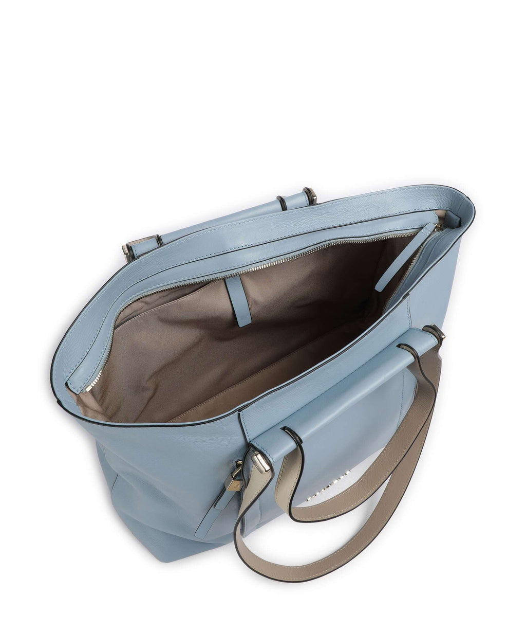 Piquadro Circle Tote bag light blue/beige