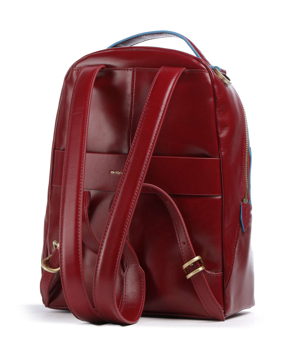 Piquadro Blue Square Backpack red