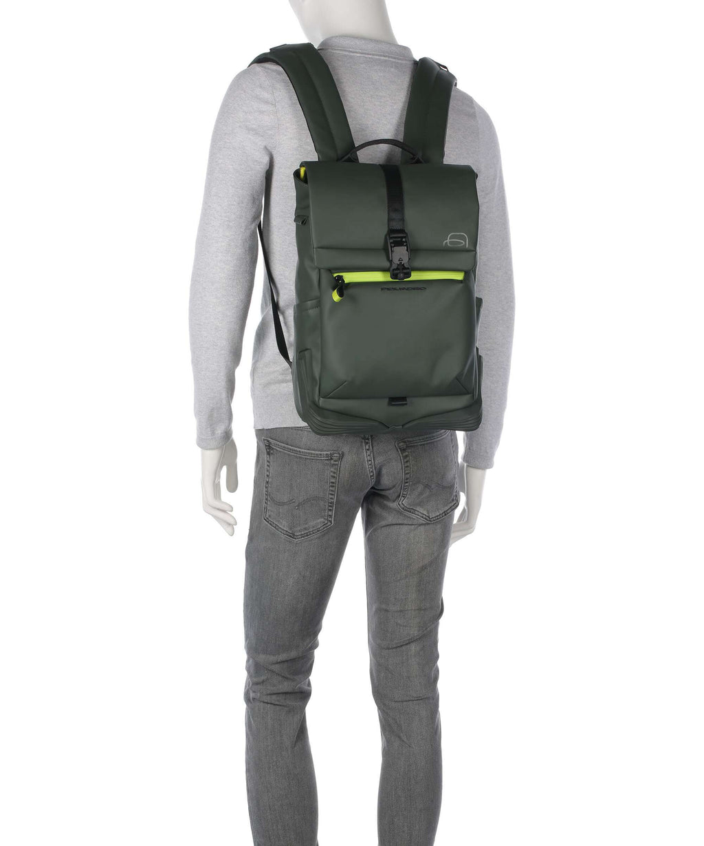 Piquadro Corner Special Backpack green