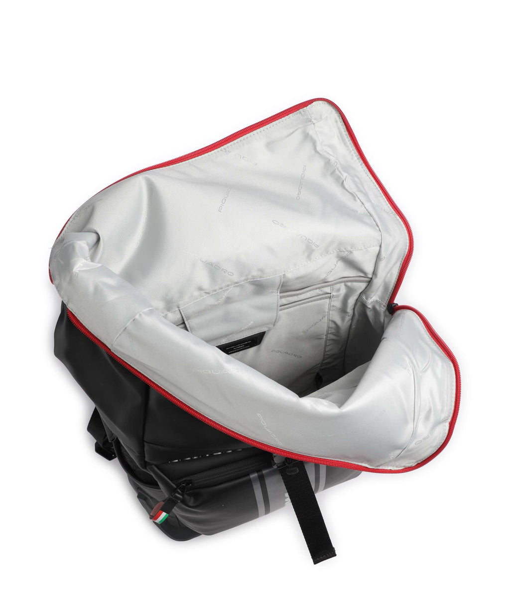 Piquadro Corner Special Ducati Rolltop backpack black