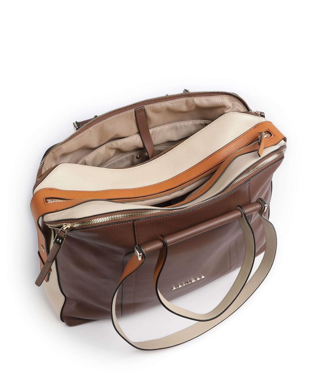 Piquadro Circle Briefcase marrone/beige