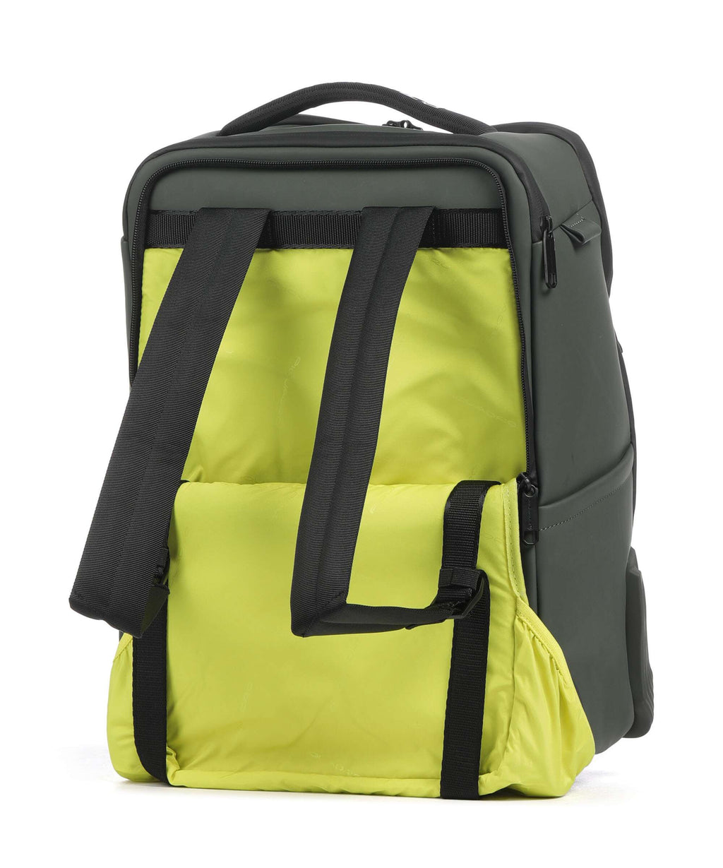 Piquadro C2OW Backpack with wheels verde