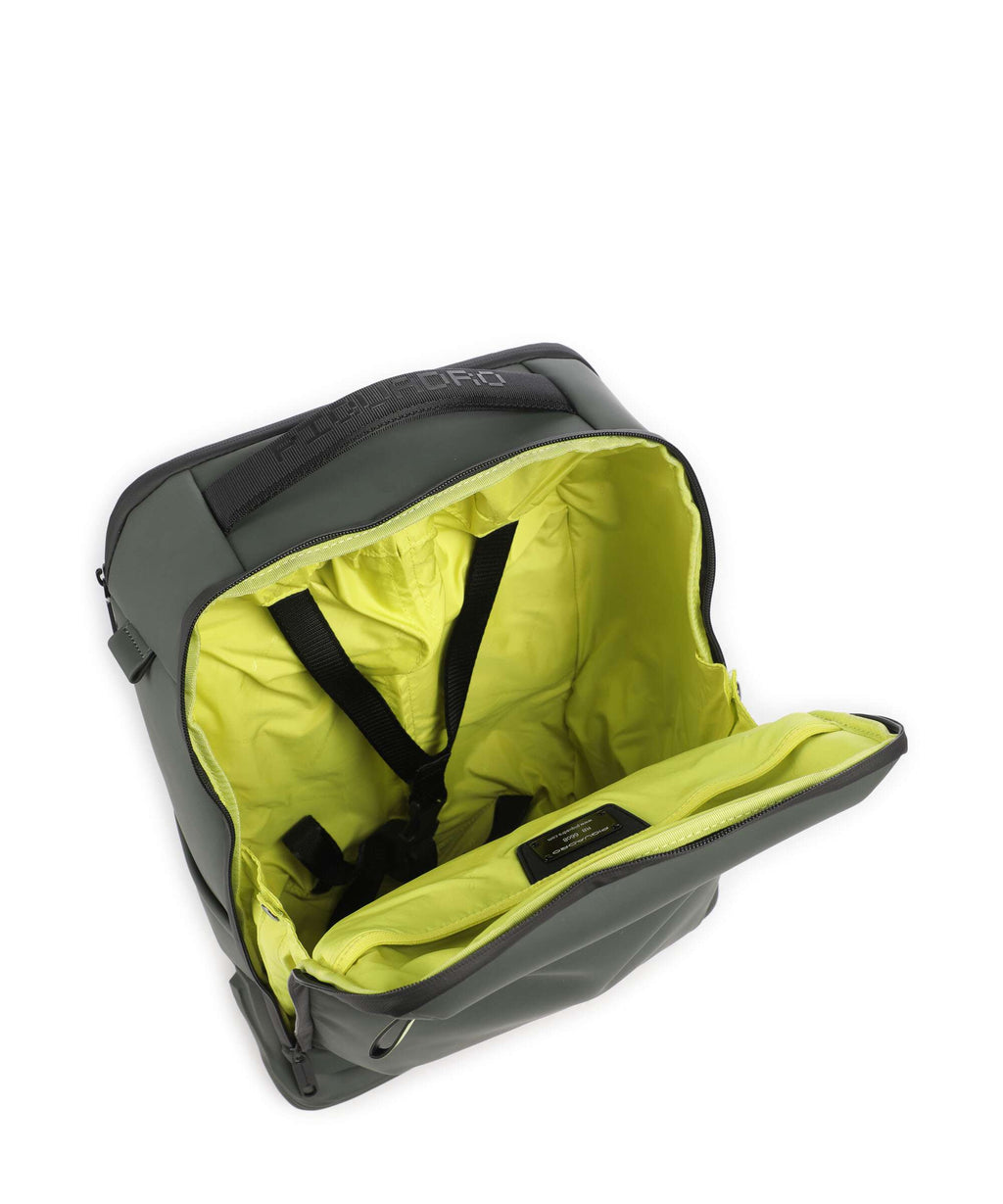 Piquadro C2OW Backpack with wheels verde