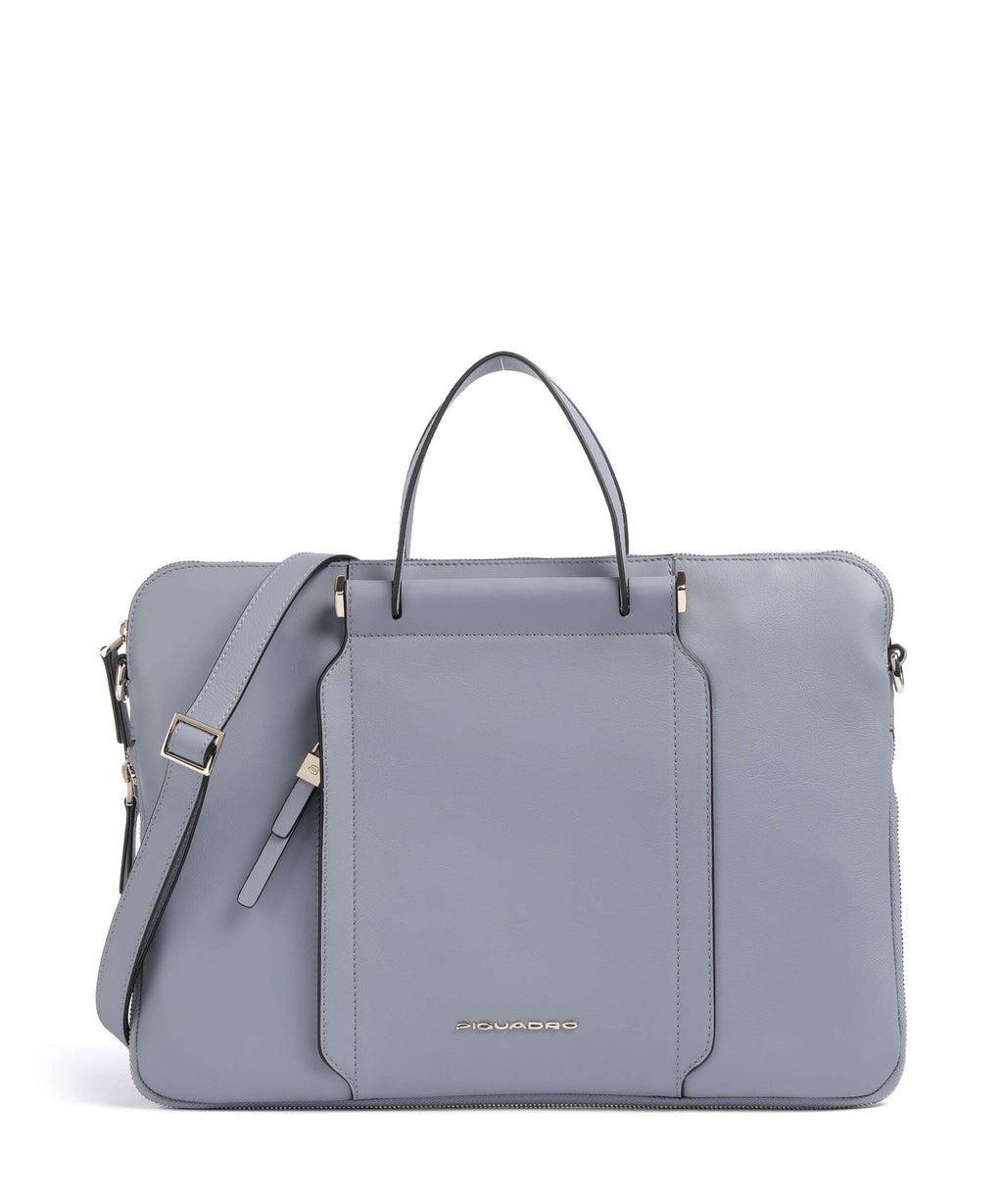 Piquadro Circle Briefcase light blue