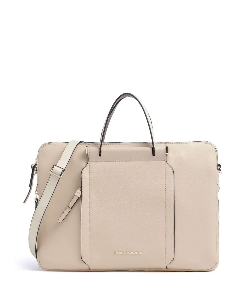 Piquadro Circle Briefcase beige/cuoio